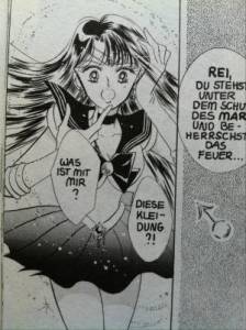 Sailor Mars aus der Erstauflage der Mangas Band 1 (mit Ärmel).